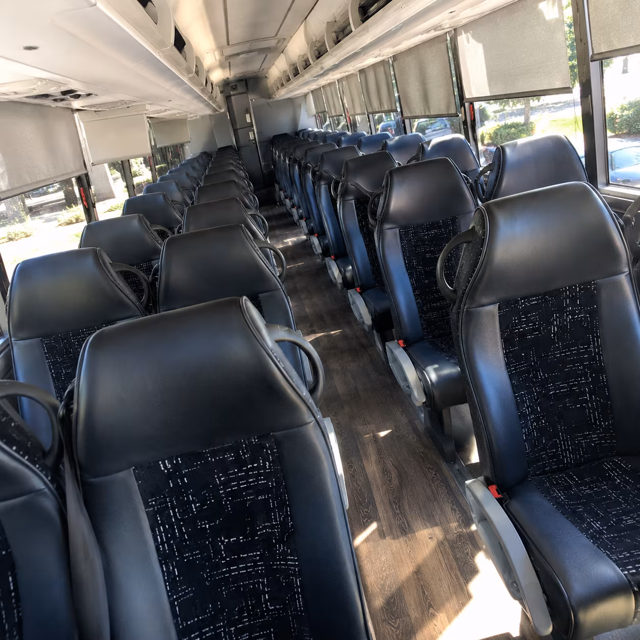 fort collins charter bus rental interior